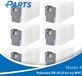 Plus.Parts Roborock RR-QC2F02-03-WHT Stofzakken (6 Stuks, Plus.Parts® alternatief voor 8.02.0239)