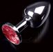 Dolce Piccante Jewellery Silver Small Anal Toys Buttplugs Rood
