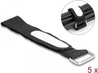 DeLOCK Zelfklevende bruid met Lasso Y GRIFO DE ETIQUETA LA 203 X AN 20 MM NEGRO 5 PIEZAS