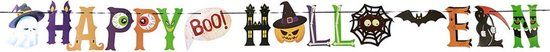 Atosa Horror/Halloween Letterslinger - Happy Halloween - Papier - 250 cm