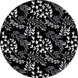 Bonateks Ronde digitaal bedrukte muismat, antislip onderkant, voor kantoor en thuis, diameter: 22 cm