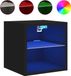 vidaXL Tv-wandmeubel met LED-verlichting 30x28,5x30 cm zwart