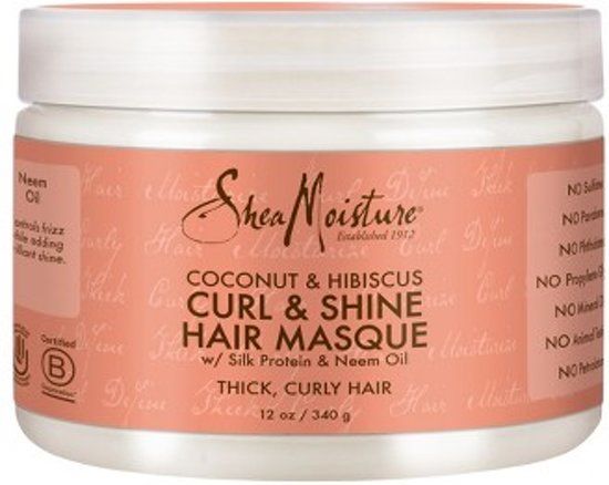 Shea Moisture Coconut & Hibiscus Curl & Shine Hair Masque 340gr
