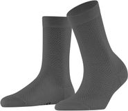 FALKE Fable Estate eenkleurig wol sokken dames grijs - maat 39-42