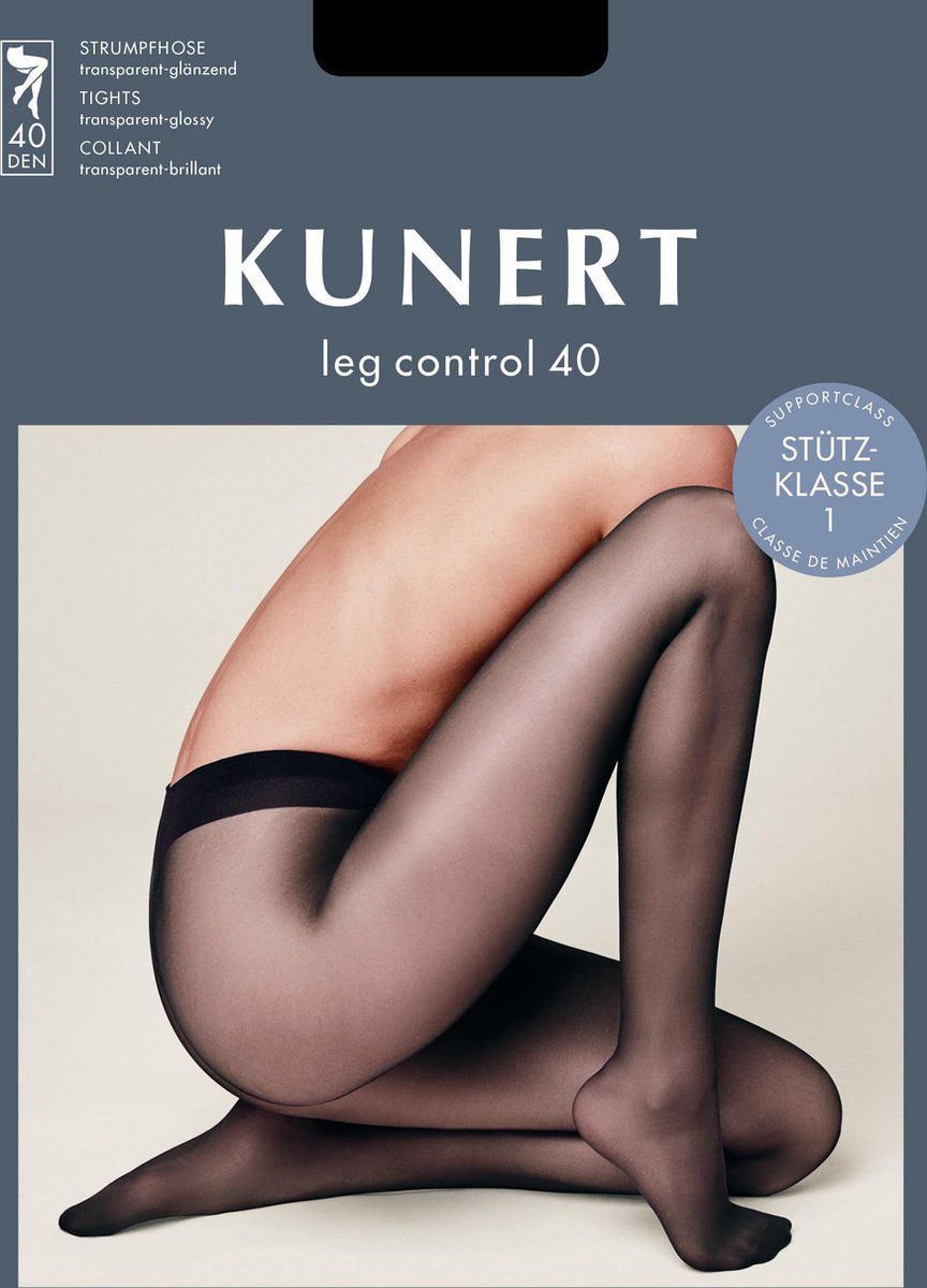 KUNERT Leg Control 40 Panty - Zwart - Maat 42-44