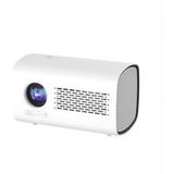 Aiorber Miniprojector, LED, elektrische scherpstelling, Bluetooth 5.0, Android, WiFi 6, elektronische keystone, 36-150 inch, thuisbioscoop, draagbaar, wit