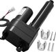 VEVOR 12V Lineaire Aandrijving, 200mm Lineaire Actuator, 9000 N Lineaire Motor, IP65, 5mm/s, Lineaire Actuatoren met Montagebeugels voor Industriële Machinecontainers, Zware Hefsystemen