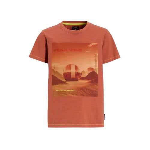 Me & My Monkey T-shirt oranje