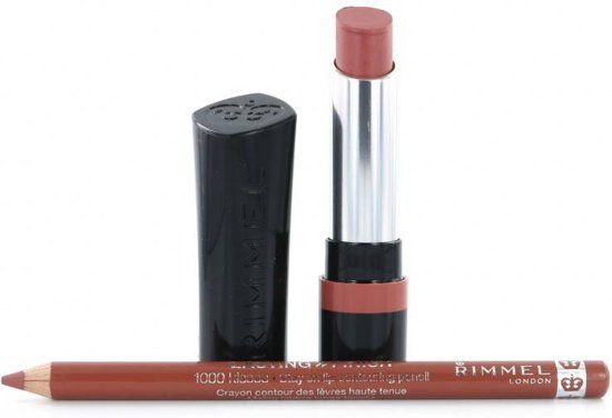 Rimmel London The Only 1 Lipstick 760 Aint t No Other + Rimmel Lasting Finish Lippotlood 050 Tiramisu