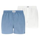 Levi's Woven Boxershorts 2-Pack Blauw Wit - Maat L - Heren