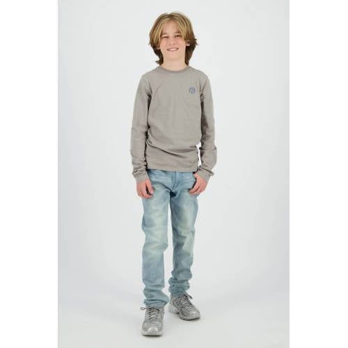 Raizzed longsleeve met backprint grijs