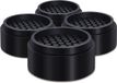Unyqoos® Rehausseurs de meubles réglables – Rehausseurs de meubles ronds de 25 mm (2,54 cm), pieds en caoutchouc de haute qualité, antidérapants et amortisseurs de vibrations, capacité de charge de 2000 livres, set de 4