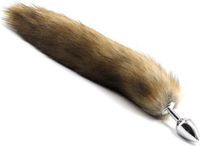New Age devi Vossenstaart Foxtail Anale Buttplug Bruin