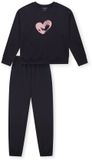 SCHIESSER Pyjama lang Meisjes Navy Katoen Printopdruk Maat 140