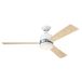 Westinghouse Lighting Westinghouse Tristan - Plafondventilator met verlichting - 132 cm - Wit/Nikkel