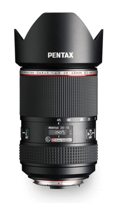 Pentax DA 645 28-45mm f/4.5 ED AW SR Lens - Black