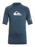 Quiksilver UV Surf T-shirt voor jongens - All Time Korte mouw - UPF50 - Navy Blazer - Blauw - maat 140-146cm