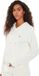 Guess Zip-Up Hooded Sweatshirt with Front Pockets Wo - White