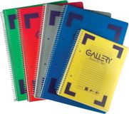 Gallery Traditional Spiraalschrift A5 Geruit 5 mm Geassorteerde Kleuren 160 Bladzijden 6 Stuks