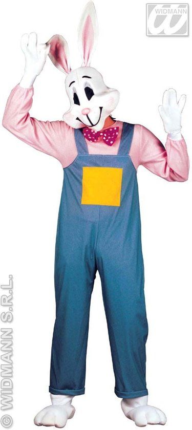 Widmann Haas & Konijn Kostuum Funny Konijn Kostuum Man Large Carnaval kostuum Verkleedkleding