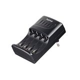 Hama Accu-oplader voor AA- en AAA-accu's, incl. 4x AA NiMH-accu's, Zwart