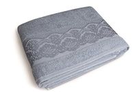 Excelsa Country Spa douchehanddoek, katoen, 39 x 34 x 4 cm babyblauw