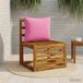 vidaXL - 1-Delig - Rugkussen - PUTTEN - 100% - Polyester - Roze - 60 x 40 x 15 cm