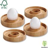 Kesper FSC® Bamboe houten Eierdopjes set van 4 Stuks