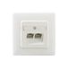 RUTENBECK 136112070 iso aansluitdoos 2-voudig, UAE-Cat.6A iso-8/8 Up rw, wit