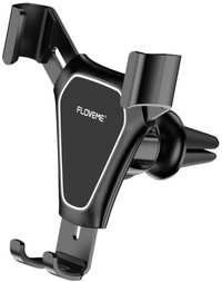 Floveme Universele Telefoonhouder Auto met Luchtrooster Clip - Dashboard Smartphone Holder Zwart
