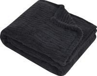 Stof Textiles Plaid Columbia - Antraciet - 180 x 220 cm