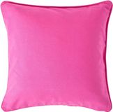 Homescapes housse de coussin en coton rose, 45 x 45 cm