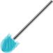 Loomaid Brosse de toilette en silicone avec effet lotus, brosse de toilette hygiénique en acier inoxydable de remplacement - Bleu