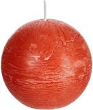 Spaas Rustieke Bolkaars - Oranje - 8 cm - 24 Branduren