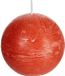 Spaas Rustieke Bolkaars - Oranje - 8 cm - 24 Branduren