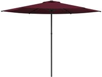 vidaXL Tuinparasol Rechthoekig 3 x 3 m Polyester Bordeaux Rood