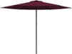 vidaXL Tuinparasol Rechthoekig 3 x 3 m Polyester Bordeaux Rood