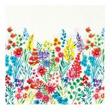 Set van 20 heldere bloemenservetten | kleurrijke bloemenpapieren servetten, wegwerpservies voor zomer, picknick, barbecue, tuinfeest, Pasen, decoupage