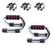FFitness Push Up Stand Bars, uniseks, volwassenen, rood, eenheidsmaat