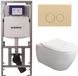 Villeroy & Boch Subway 2.0 DirectFlush CeramicPlus set de toilette siège slimseat - avec réservoir Geberit et plaque de commande - avec boutons ronds - blanc