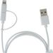 Energizer 1.2m USB2.0 - Lightning & Micro-USB USB-kabel Wit