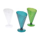 Viphome 6VAI811F 3 schaaltjes van acryl in korrelvorm, 220 ml, hoogte 16,5 cm, glas, gesorteerd