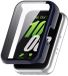 Strap-it Hard case hoesje met glazen screen protector - geschikt voor Samsung Galaxy Fit 3 (donkerblauw)