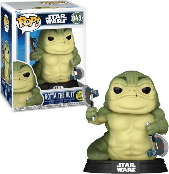 Funko Pop! Star Wars: The Mandalorian - Rotta the Huttlet (Glow-in-the-dark) vinylfiguur 843