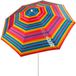 Aktive Sun&confort Ø Windbestendige Uv50-strandparasol Met Kantelbare Mast 220cm Veelkleurig