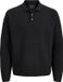 JACK & JONES Bradfort knit polo regular fit - polo pour hommes avec col polo - noir (black)
