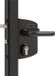 Locinox Slot de portail industriel en applique - Noir (Ral 9005)