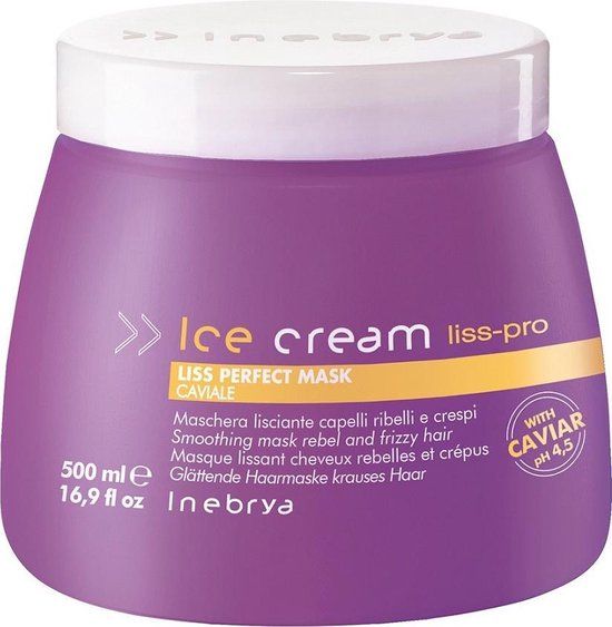 Inebrya - Ice Cream Liss Perfect Hair Smoothing Mask - 500ml