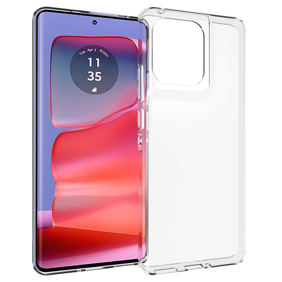 Accezz Clear Backcover Motorola Edge 50 Pro - Transparent TPU Case