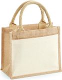 Westford Mill Cotton Pocket Jute Gift Bag (Natuurlijk)